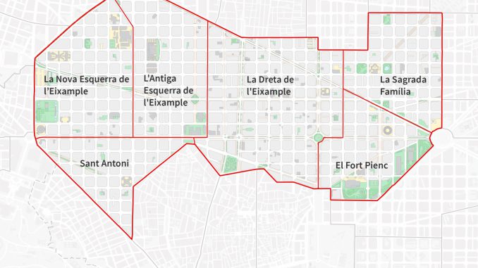 mapa eixample