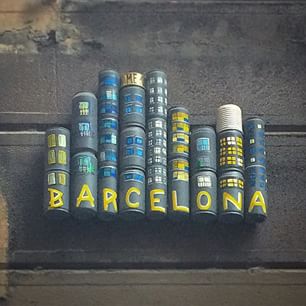 Arte en lata en Barcelona